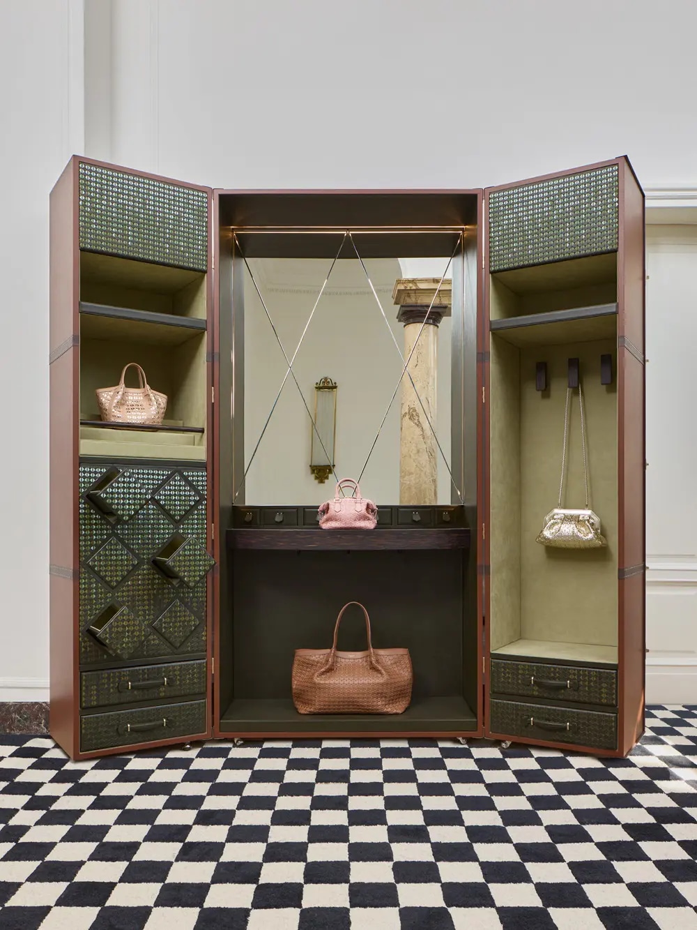 Serapian's Secret Beauty Trunk featuring company’s signature Mosaico technique