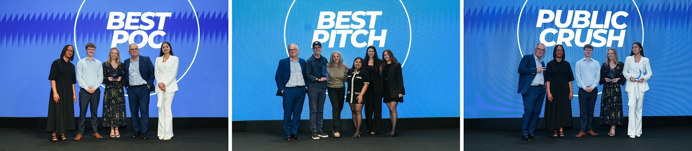 Winners of prizes on the stage