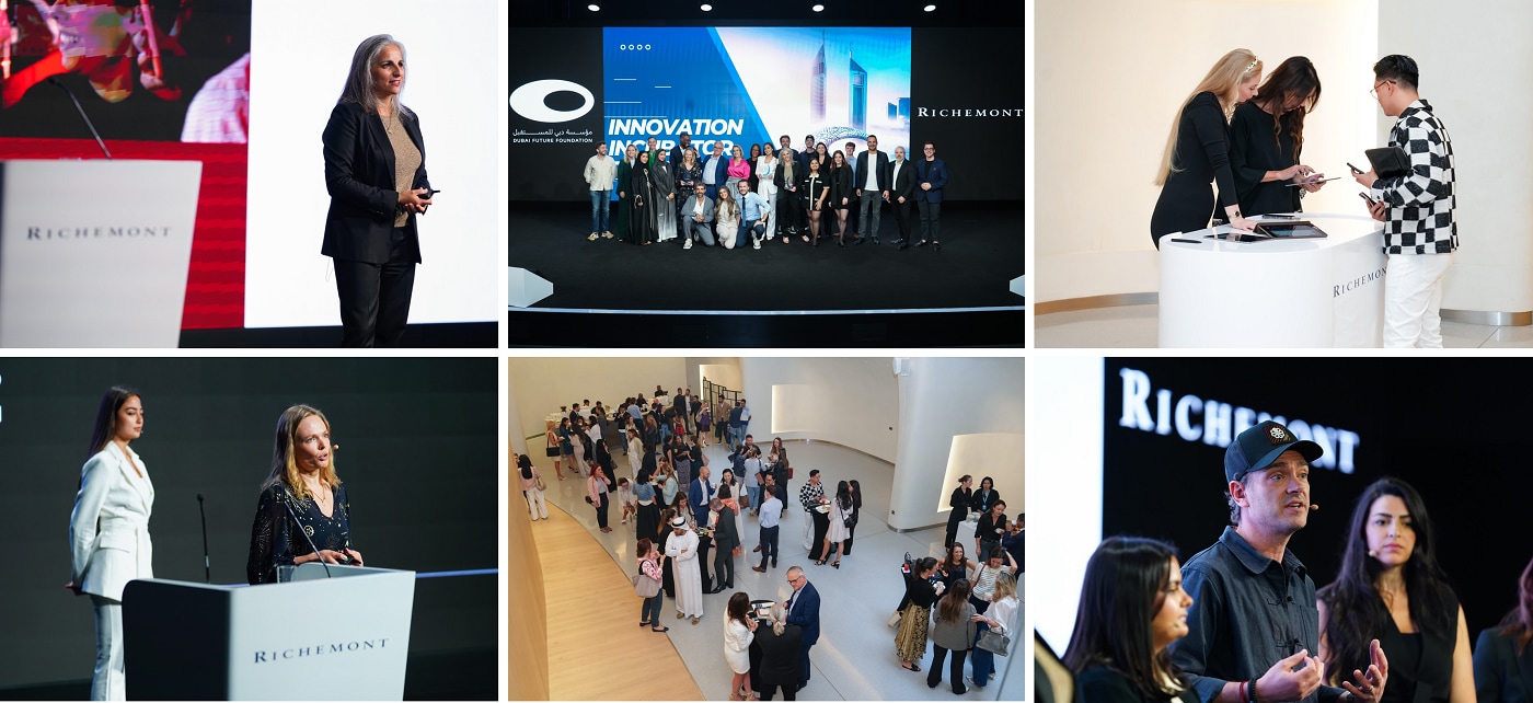 Collection of six photos from the summit