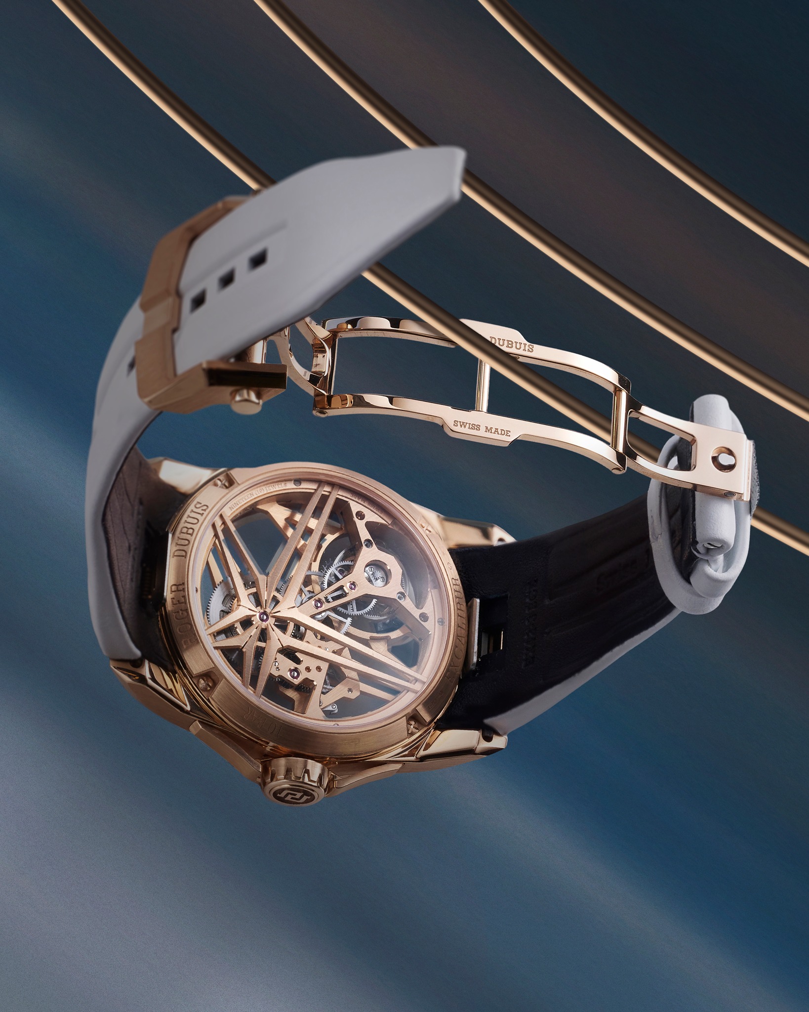 The Excalibur Monotourbillon Blue Hour timepiece blends technical expertise with poetic design.

The bezel features a meticulously arranged gradation of 50 blue sapphires and 10 white diamonds, together artfully evoking the subtle and enchanting transitions of the sky during the 'blue hour'.

This 42 mm creation draws inspiration from the ethereal beauty of twilight, transforming nature's fleeting moments into a horological creation.

Ref. RDDBEX1134

#RogerDubuis #Monotourbillon