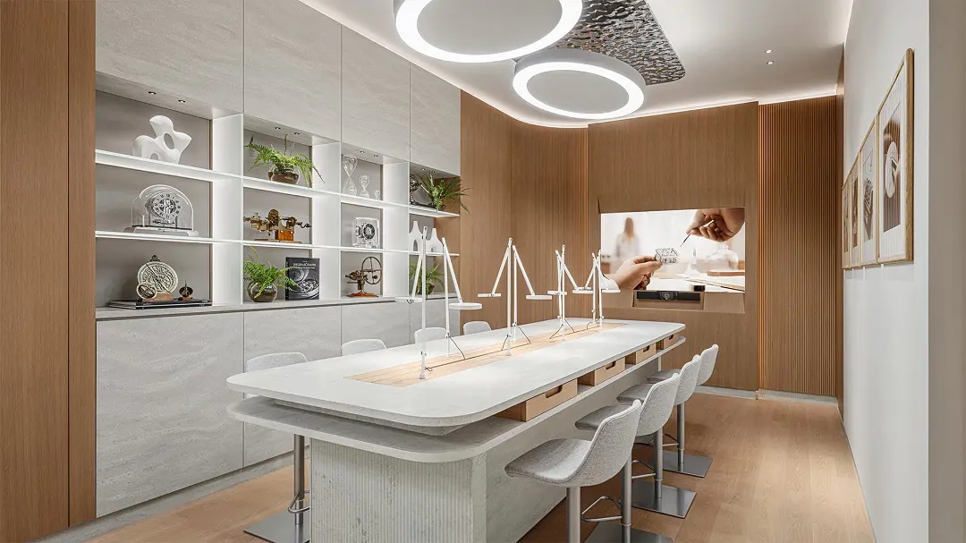 Interior of Jaeger-LeCoultre Boutique