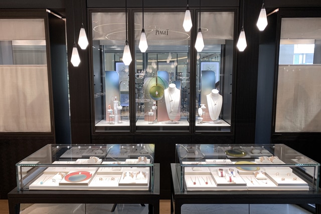 Interior of Piaget showroom